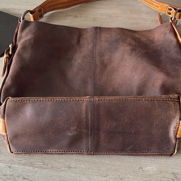 Nino Bossi Leather Shoulder Bag GUC - Picture 6 of 7